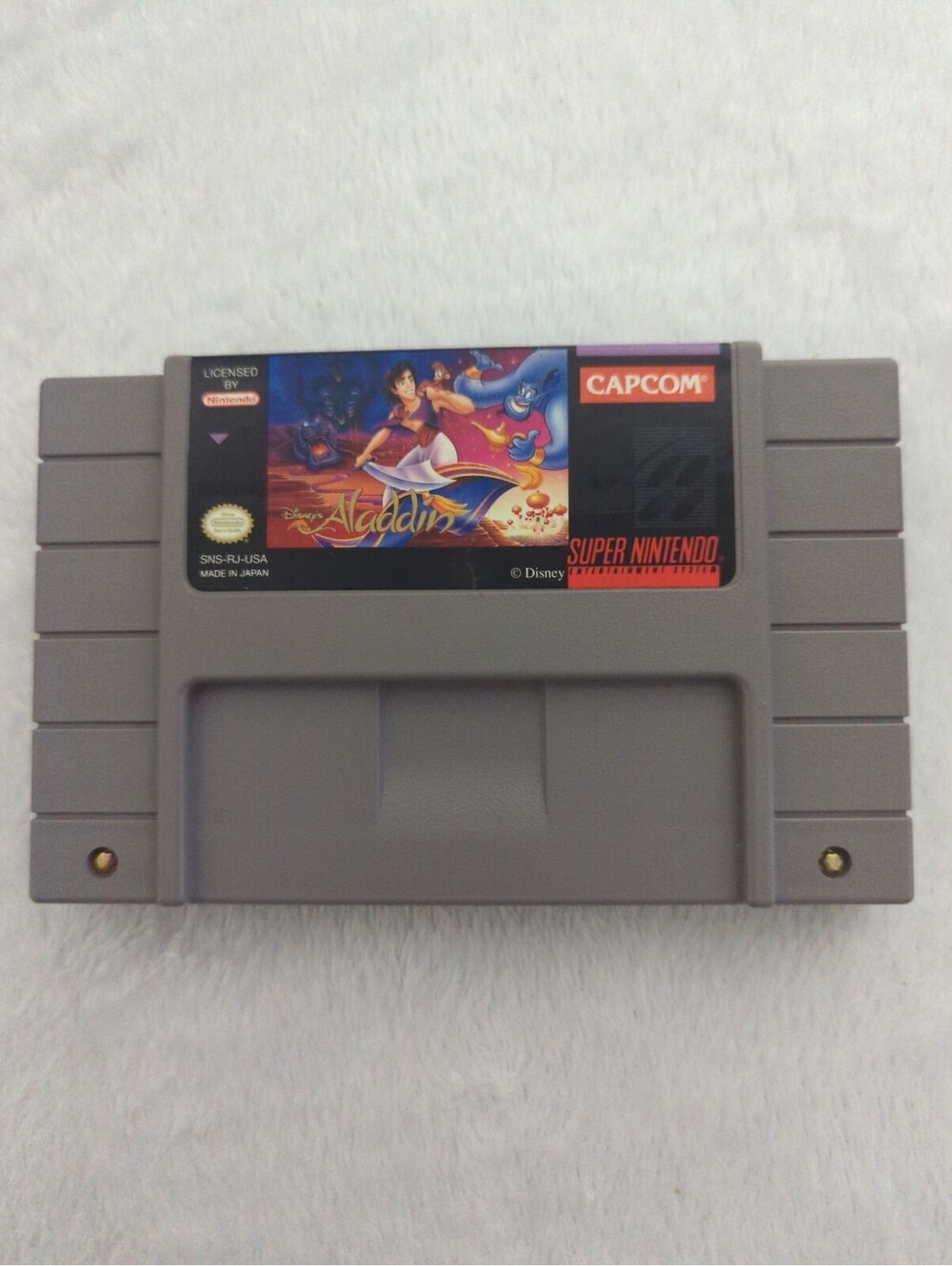 Disney's Aladdin Super Nintendo SNES Game Cartridge Tested